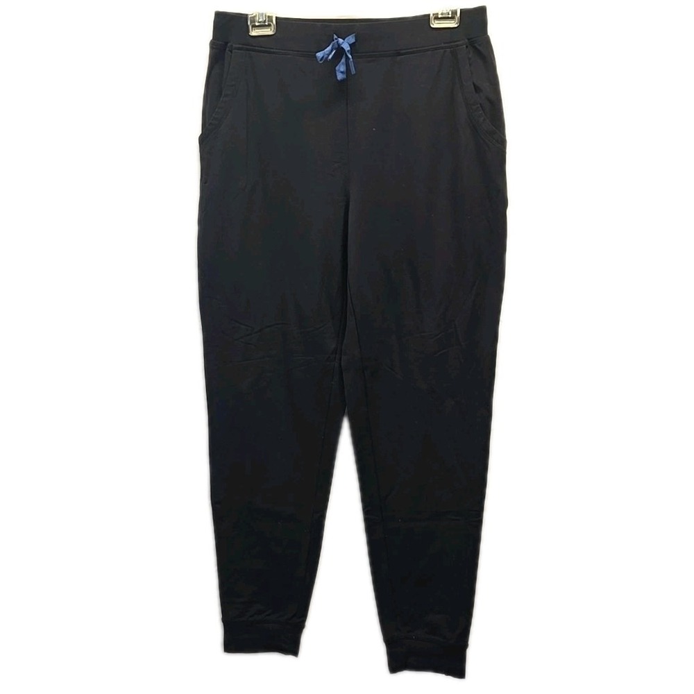 Chico's Black Pull On Jogger Pants Athleisure‎ Lounge Casual Travel sz 1 US 8